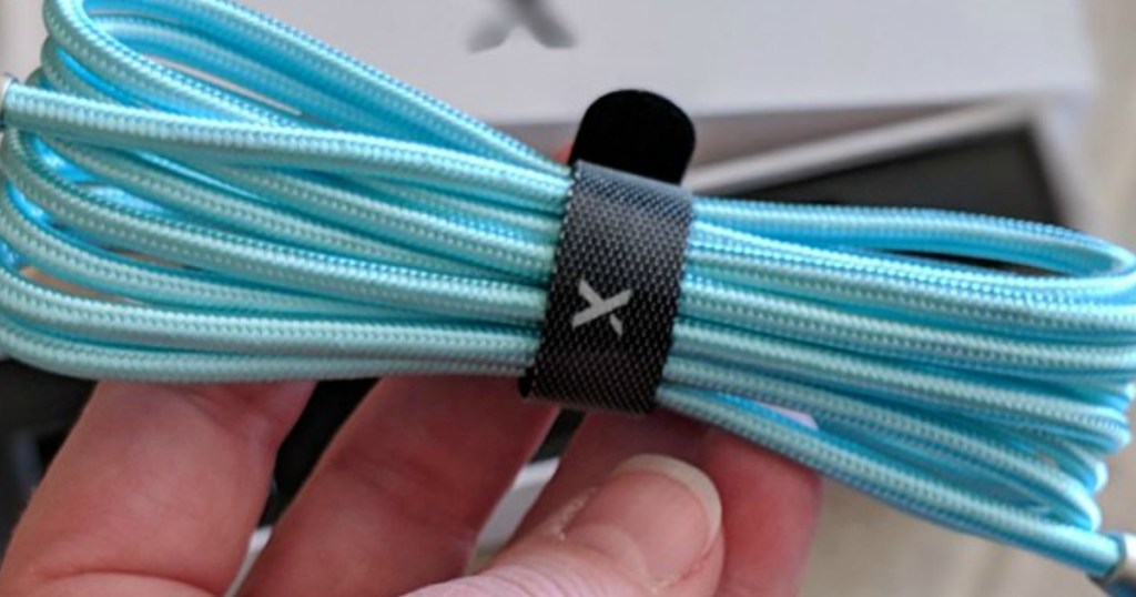 Xcentz Charging Cable being held