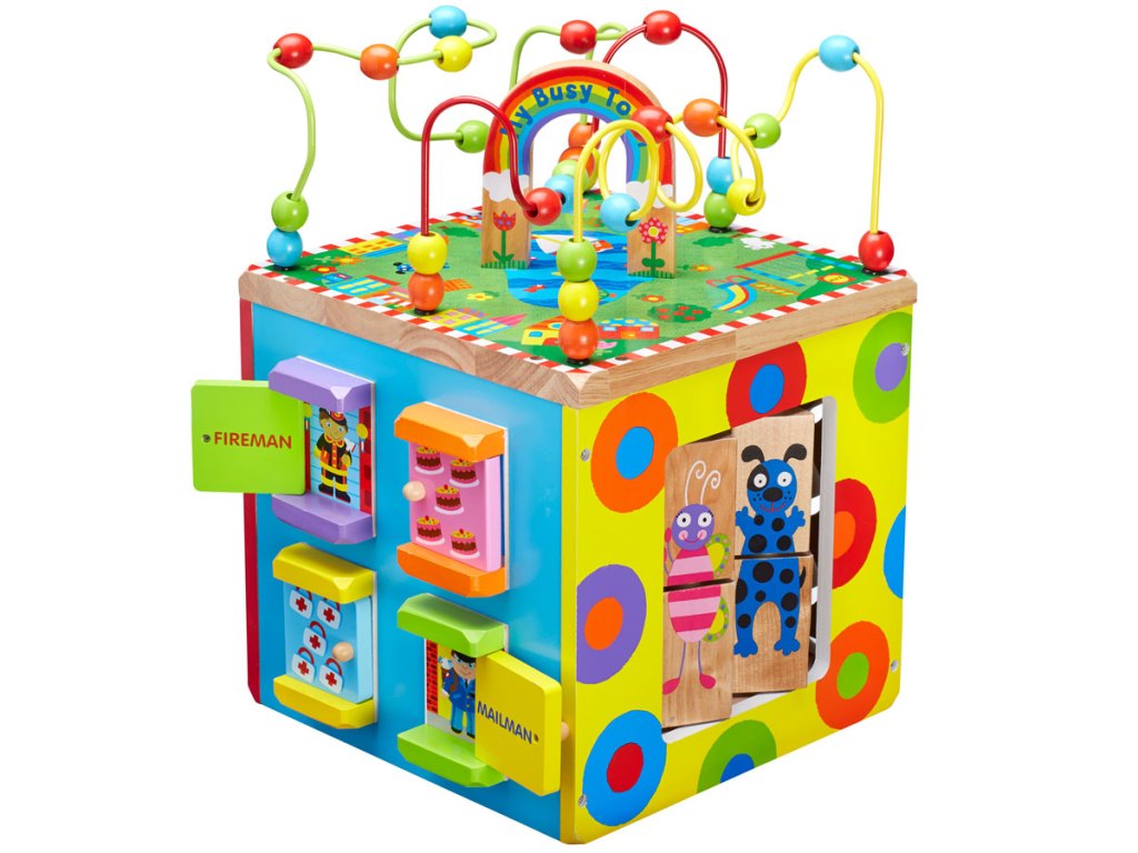 stock image ALEX Toys Discover My Busy Town Wooden Activity Cube