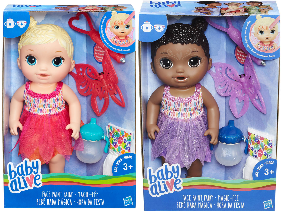 baby alive fairy face paint doll