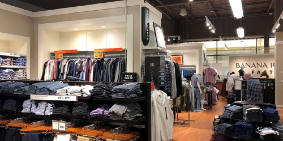 RARE Extra Savings on Banana Republic Factory Clearance | Styles from $6.40!