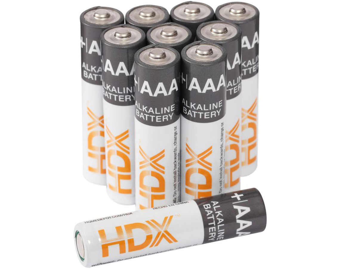 stock image of 100-count package of AAA Batteries
