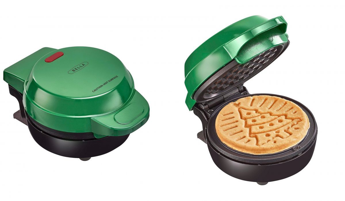 bella mini christmas waffle maker