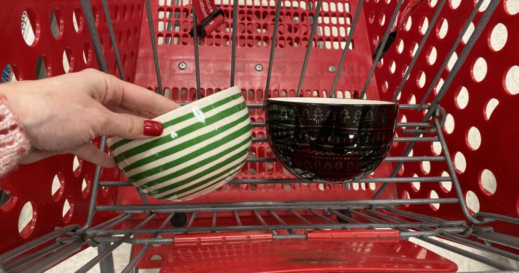 holiday bowls at Target