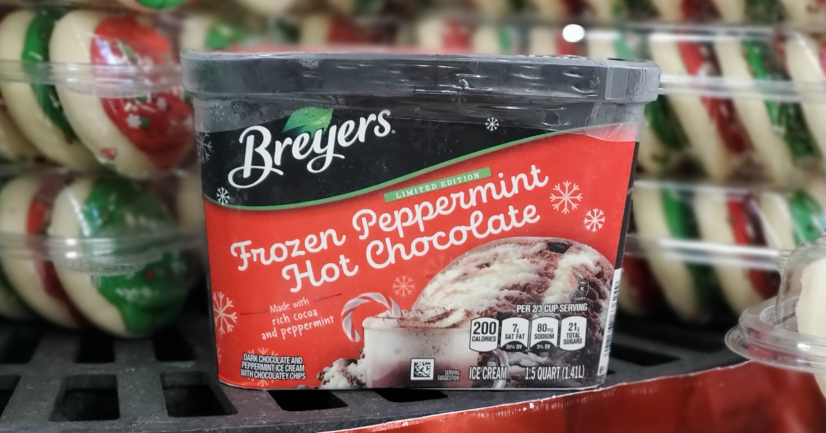 Breyers Frozen Peppermint Hot Chocolate ice cream