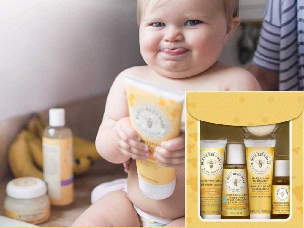 baby and burts bees baby gift set