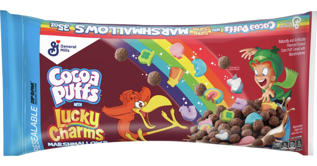 Lucky Charms Chocolate Cocoa Puff Combo Bag