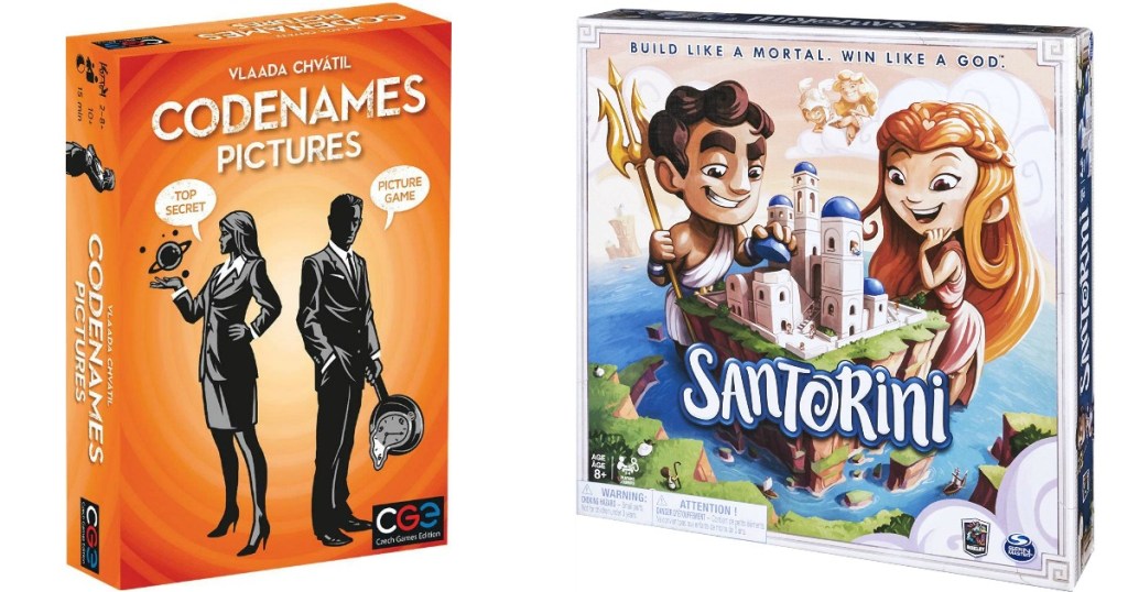 codenames and Santorini games