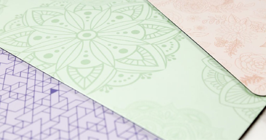 cricut purple green and pink mats