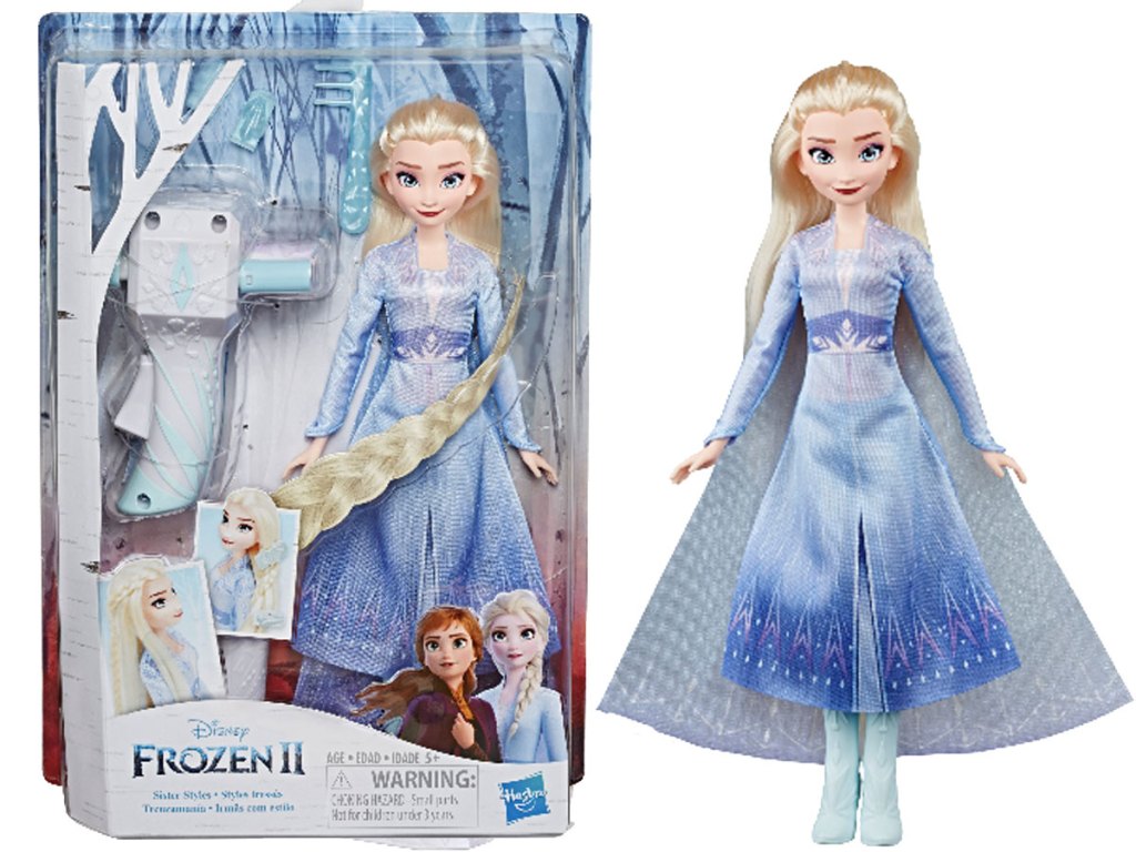 stock image Disney Frozen Long Hair Doll (Elsa or Anna) w/ Automatic Hair Braiding Tool