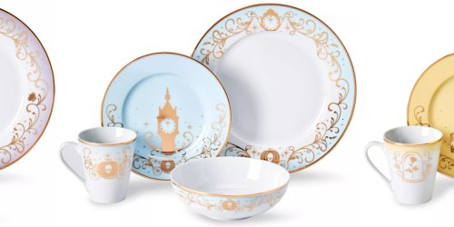 Bring Some Disney Magic to Your Table With This 16-Piece Princess Dinnerware Set