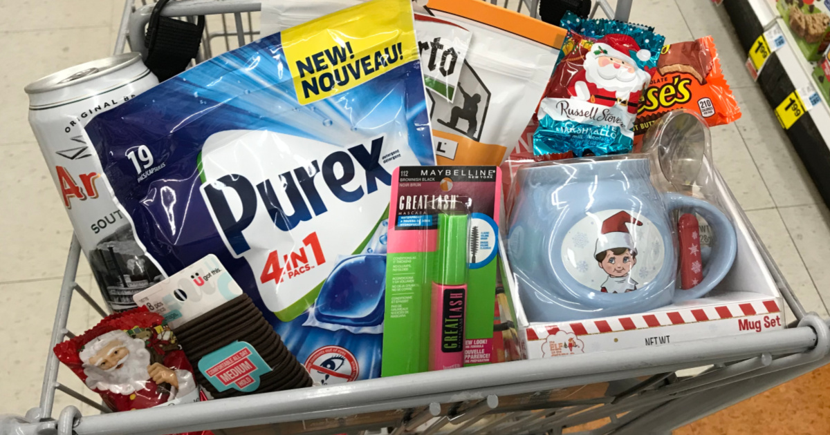 various items in a Rite Aid shopping cart