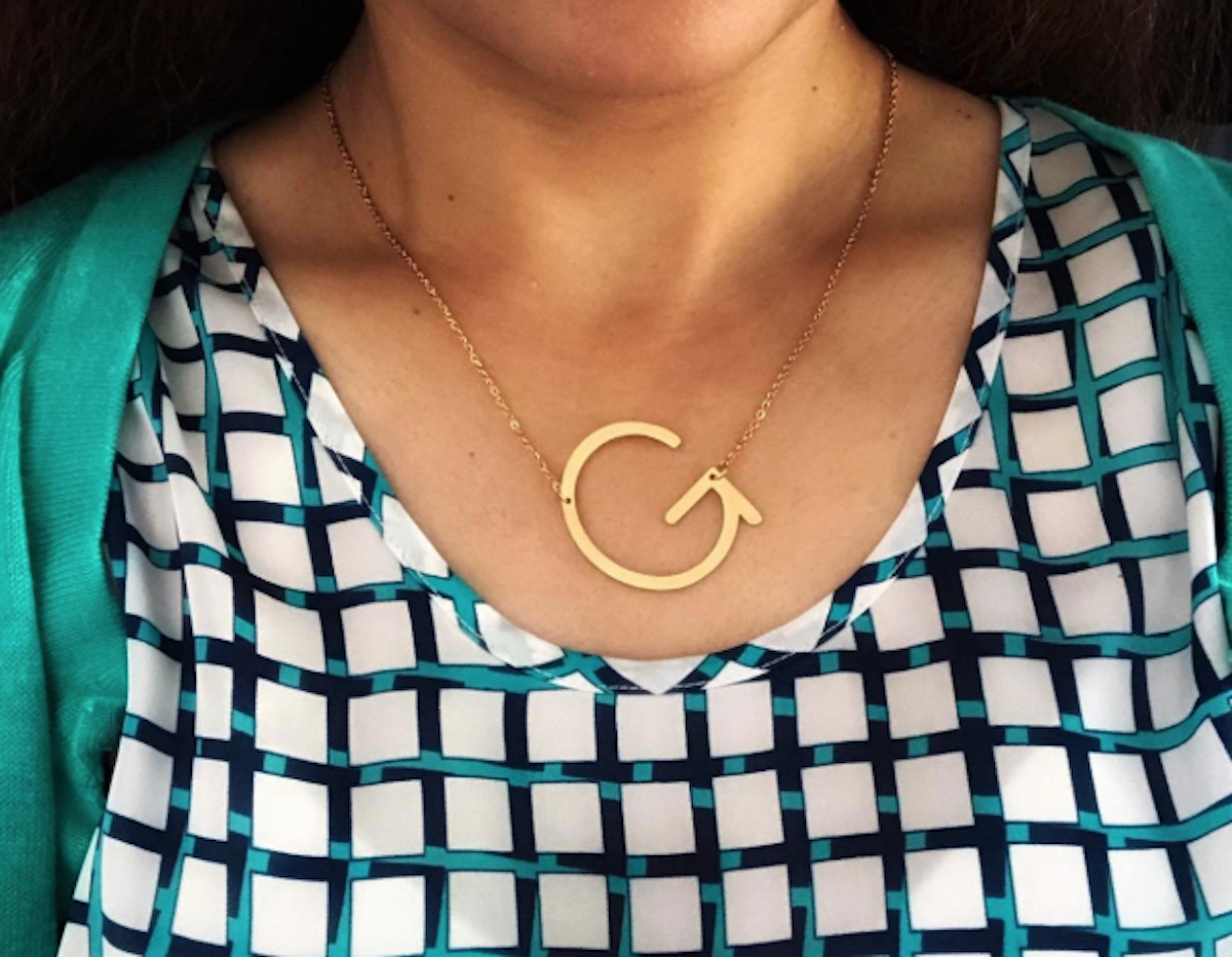 Letter Necklace Only $8.99 on Amazon 