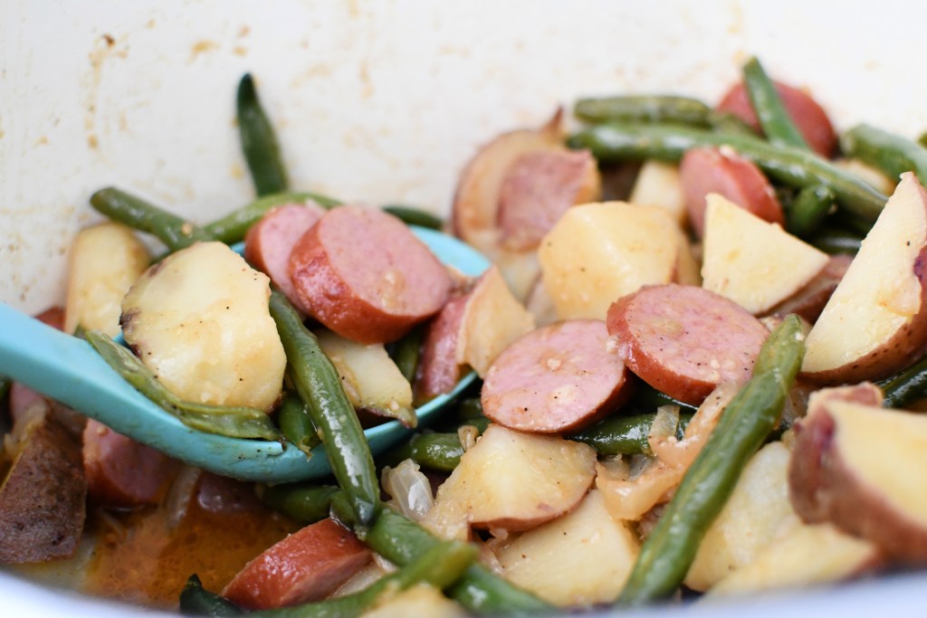 green beans and potatoes