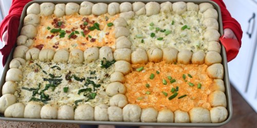 Serve 4 Different Cheese Dips on 1 Sheet Pan – Fun Appetizer Idea!