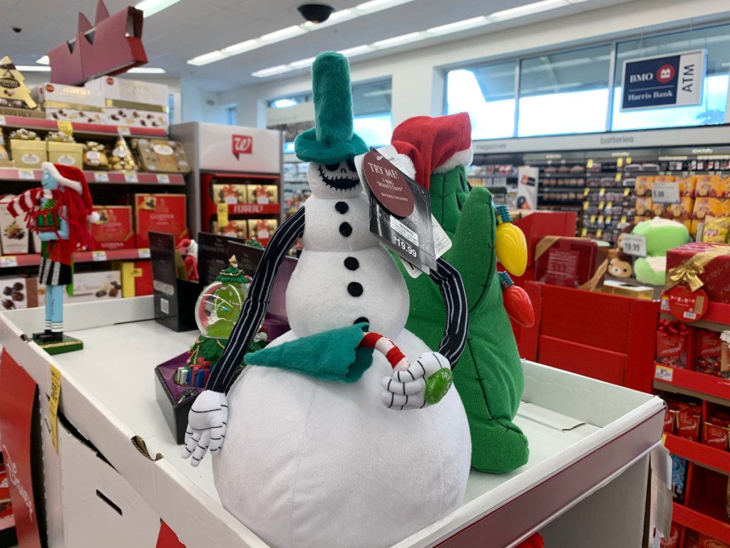 Jack Skellington snowman plush