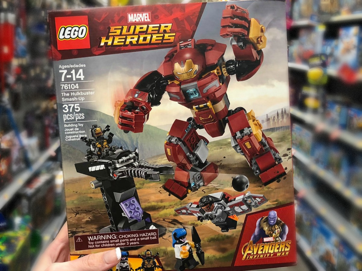 hand holding lego box in store