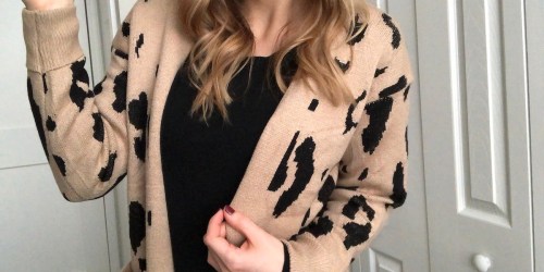 My Review of This Trendy Leopard Print Cardigan from Amazon