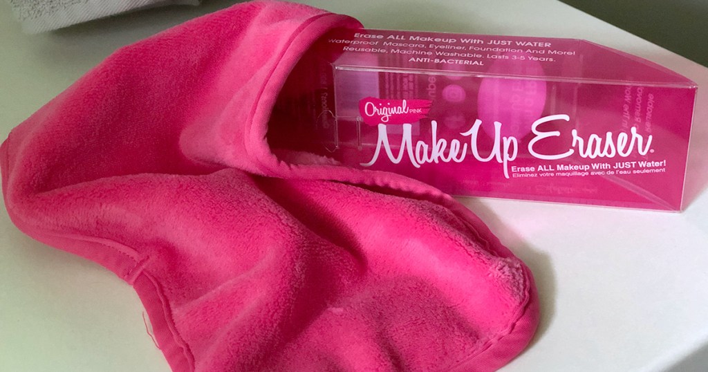 pink Makeup Eraser with box