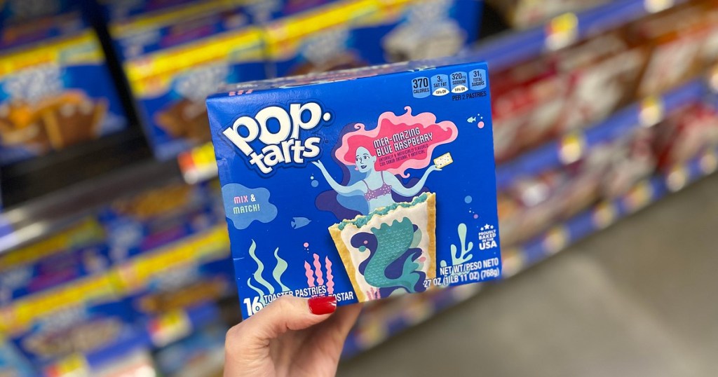 Mer-Mazing Blue Raspberry Pop Tarts in the box