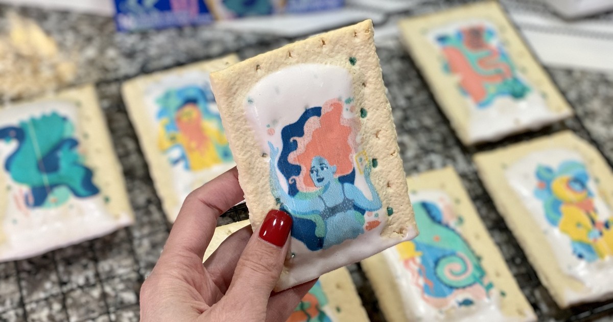 Wildblue Raspberry Pop Tarts Mer-Mazing Blue Raspberry Pop-Tarts Feature Mermaids & Narwhals