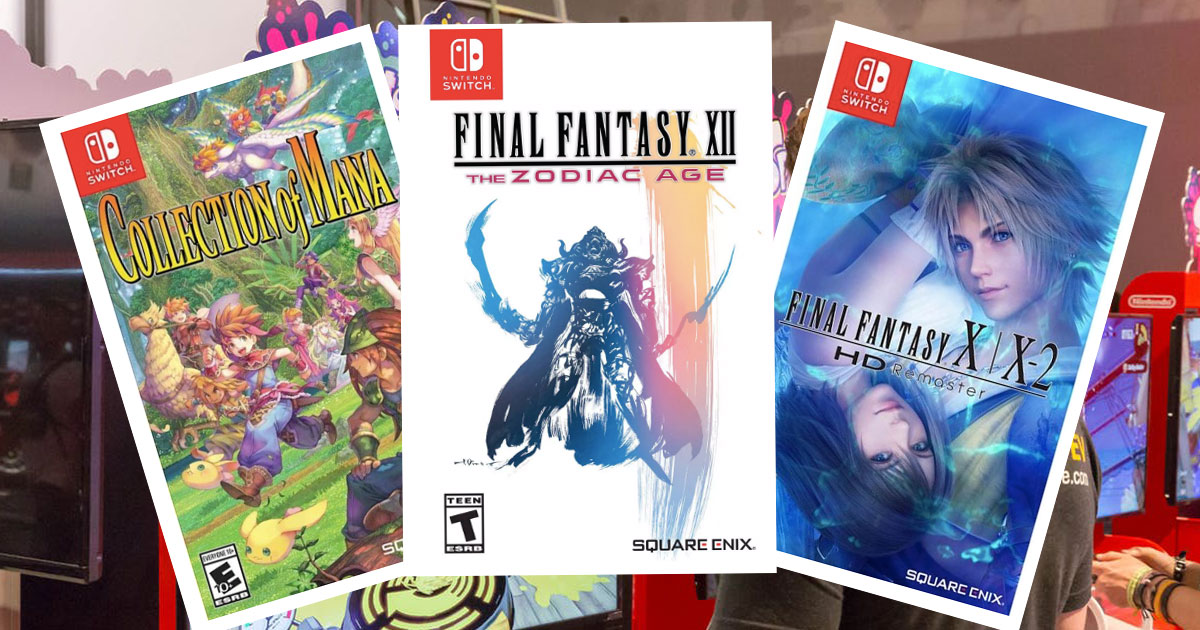 Nintendo Switch Games including Final Fantasy and Collection of Mana