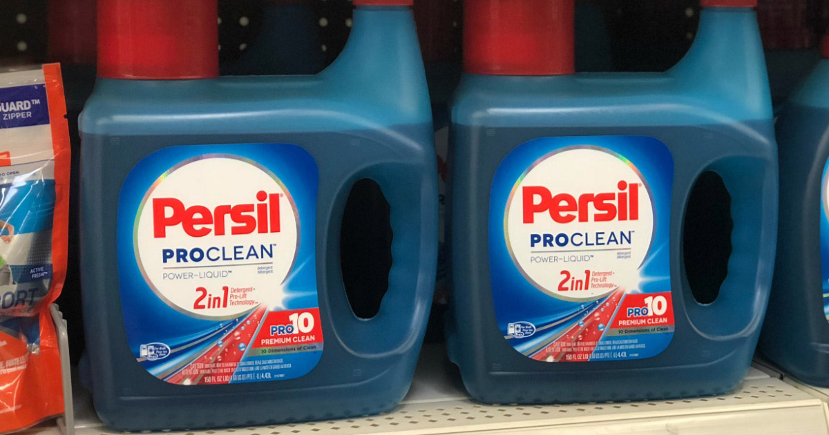 persil laundry detergent on shelf at store