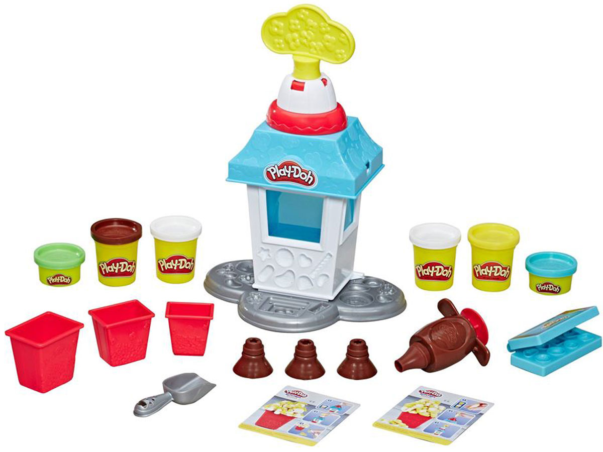 stock image of the Play-Doh Kitchen Creations Popcorn Party Play Food Set