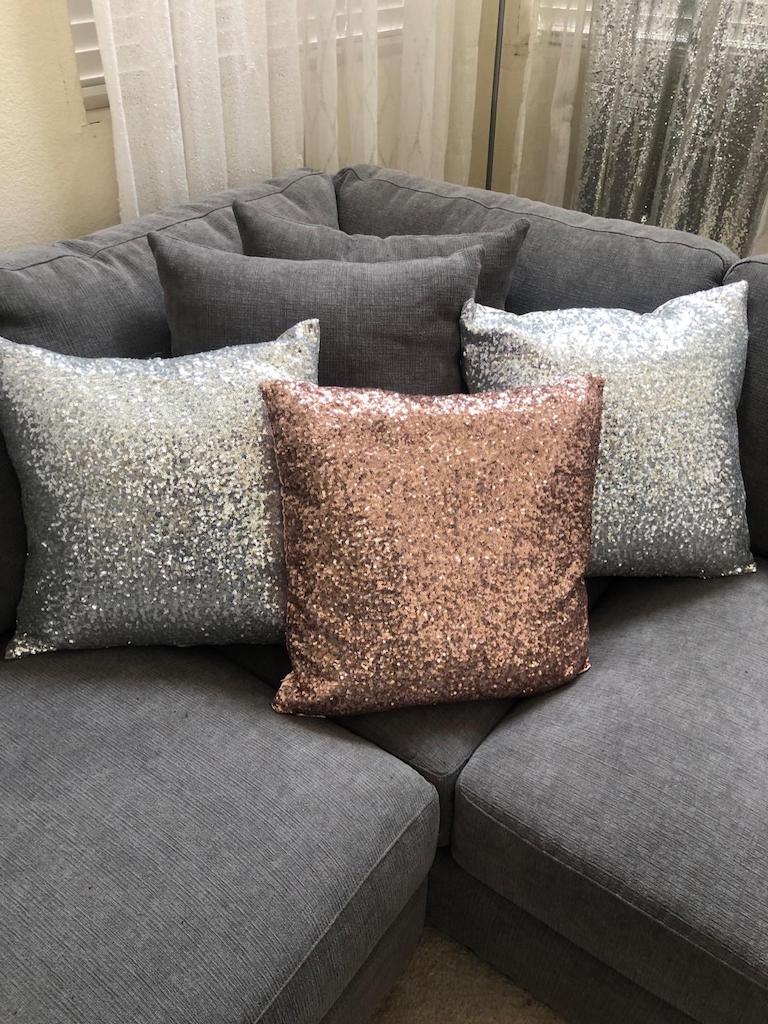 cheap grey throw pillows