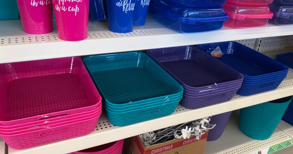 These Colorful New Storage Containers Are Only $1 At Dollar, 50% OFF