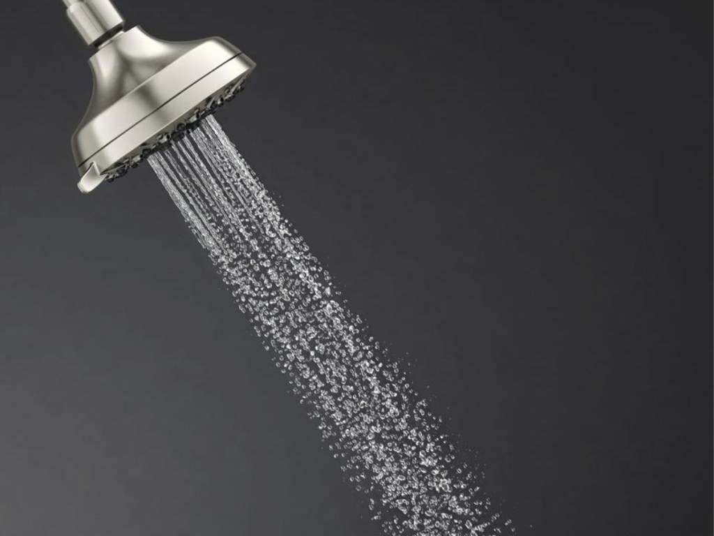 showerhead spraying water