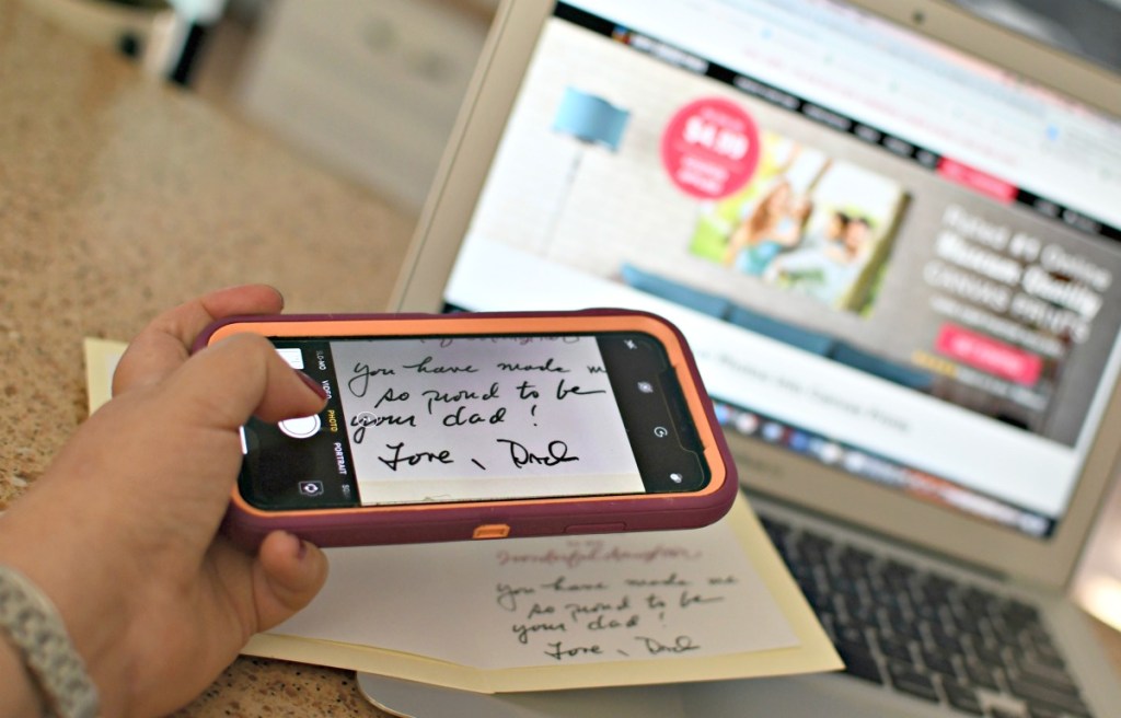 Preserve a Handwritten Note or Quote into a Photo Canvas | Hip2Save