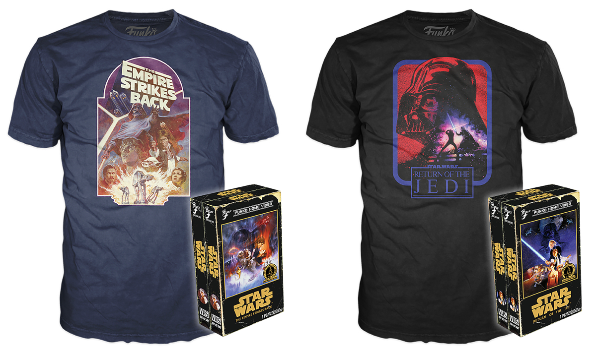 Funko Star Wars T-shirt In VHS box With Return of the Jedi T-shirt 
