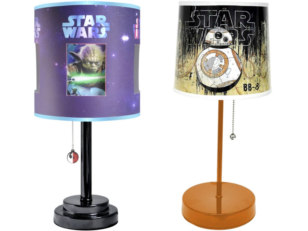 star wars yoda and bb-8 lamps