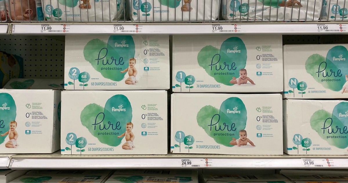 target pampers pure wipes