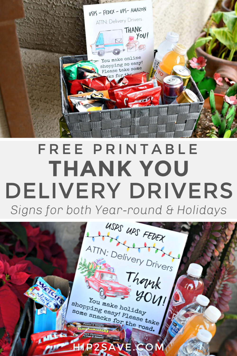 Thank You Delivery Drivers Free Printable Sign Hip2Save