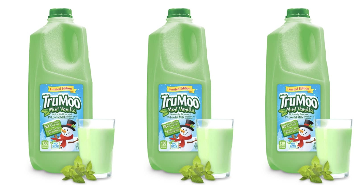 TruMoo Mint Vanilla lowfat milk