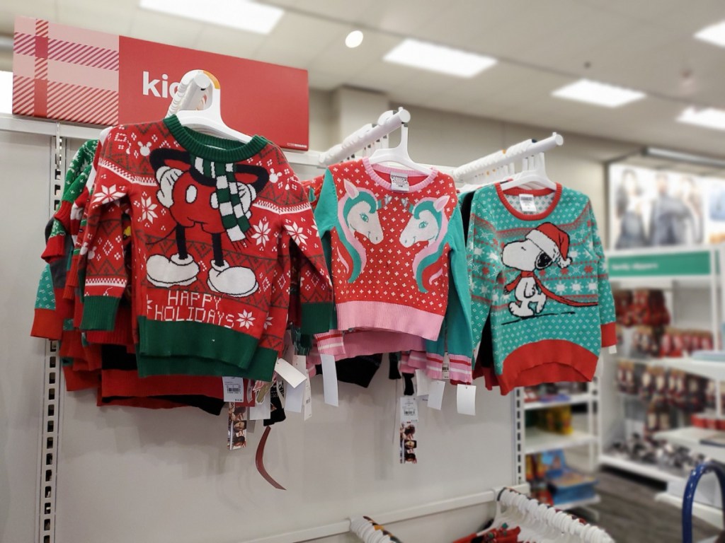 kids ugly christmas sweaters in store