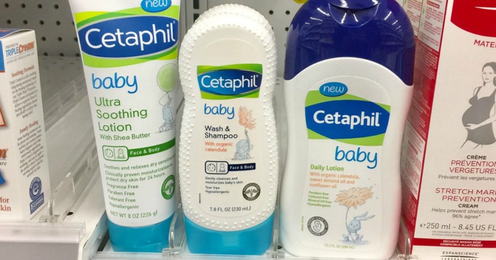 baby shampoo on a shelf in a store