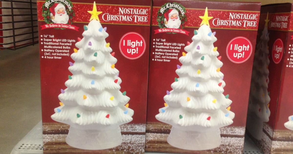 white ceramic Christmas trees