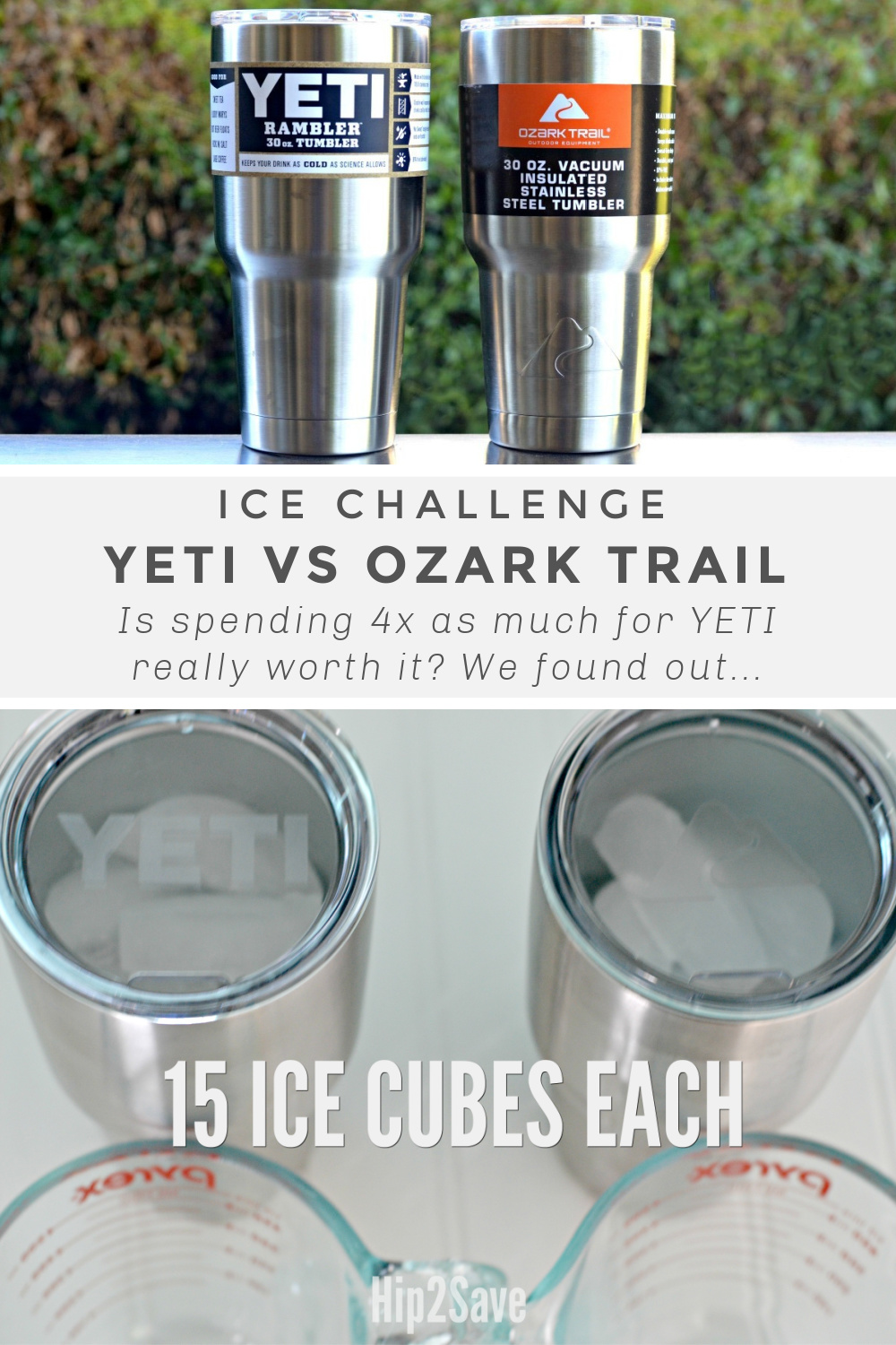 $32 YETI Cup Vs $9 Ozark WALMART Cup?! Is It Worth It? Suprising Outcome! 