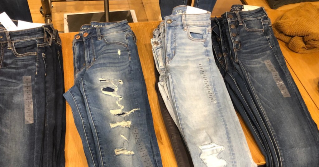 american eagle holy jeans