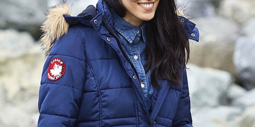 Canada Weather Gear Women’s Puffer Coats from $59.99 on Zulily.com