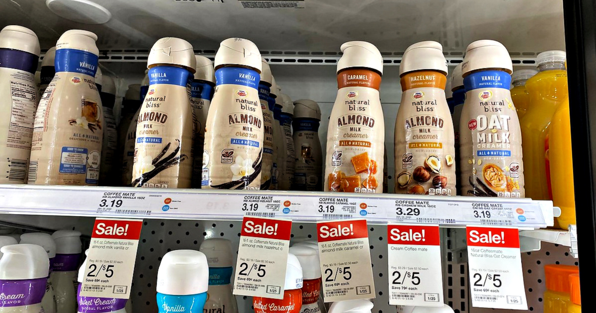 Coffee-Mate Natural Bliss Creamer on shelf at Target