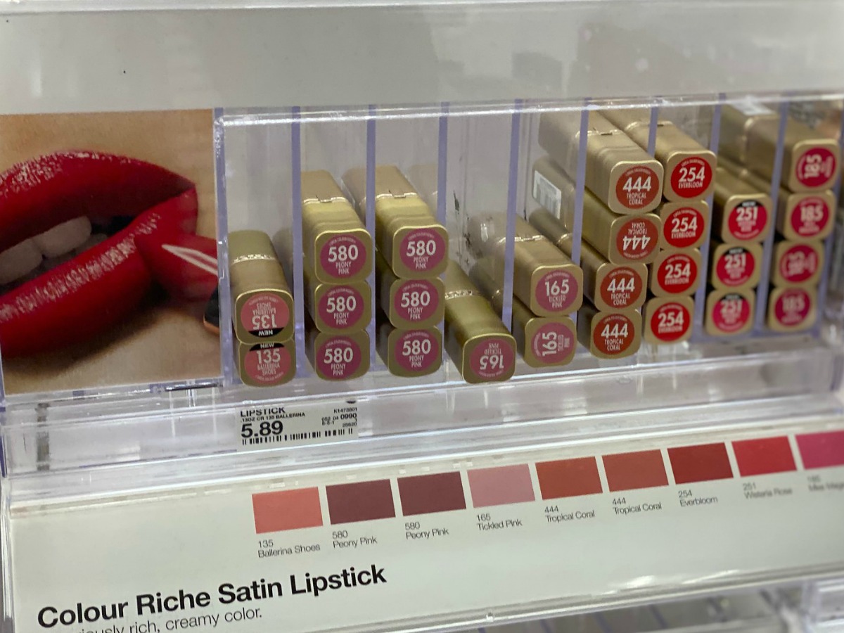 loreal lipstick target