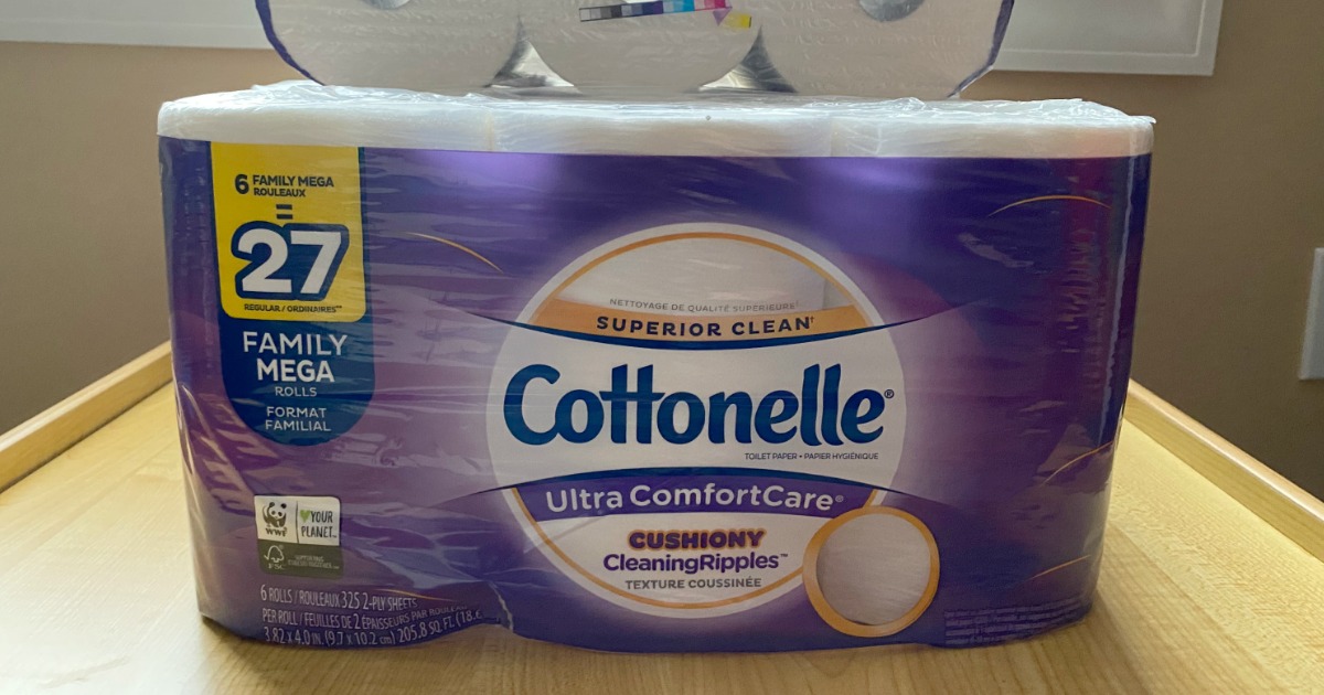 Cottonelle Ultra Comfort Care Toilet Paper 36 Family Rolls. 