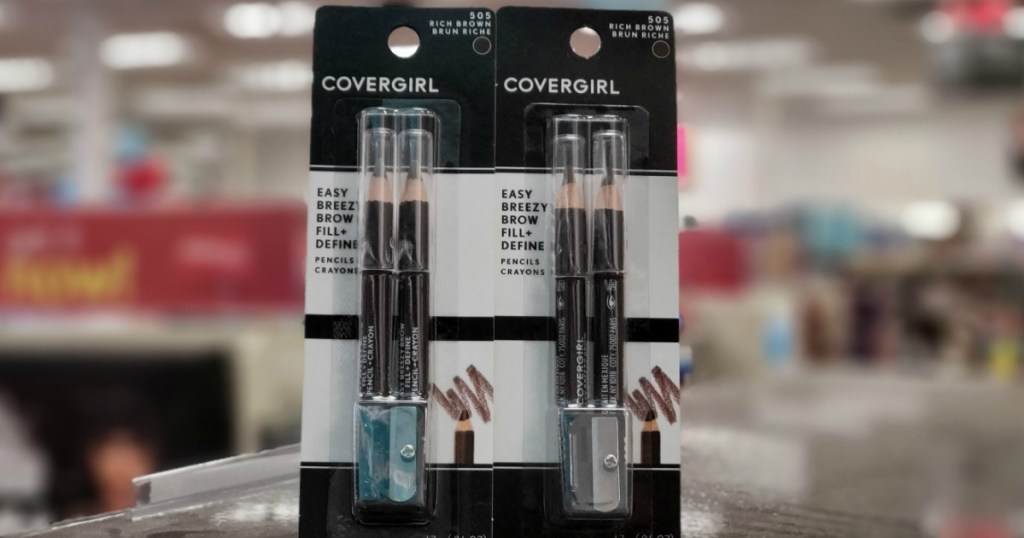CoverGirl Brow Pencils on shelf at CVS
