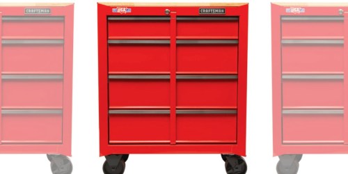 Craftsman 4-Drawer Steel Rolling Tool Cabinet Only $84.98 at Lowe’s (Regularly $169)