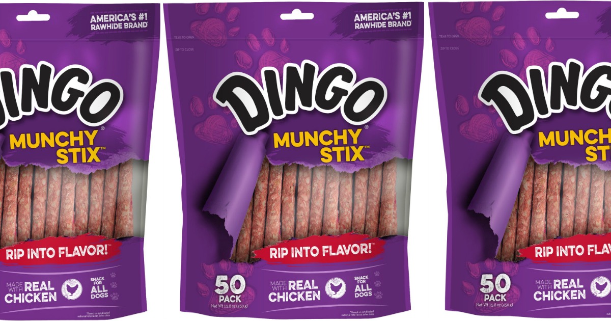Dingo Munchy Stix Dog Treats 50Pack Only 2.58 (Regularly 8.50)