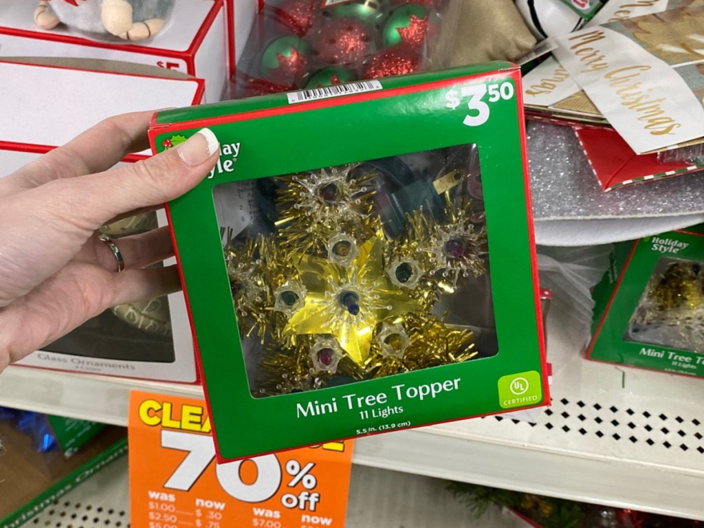 Holiday Style Mini Tree Topper Dollar General 