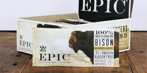 EPIC Bison Bacon Cranberry Protein Bars 12 Pack Only $15.39 Shipped on Amazon + More